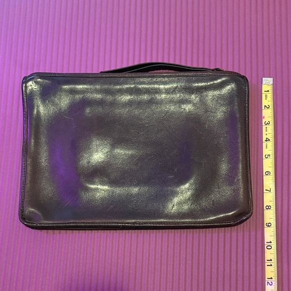 Vintage Leather Coach Slim Clutch Large (Dark Brown) - Picture 5 of 7